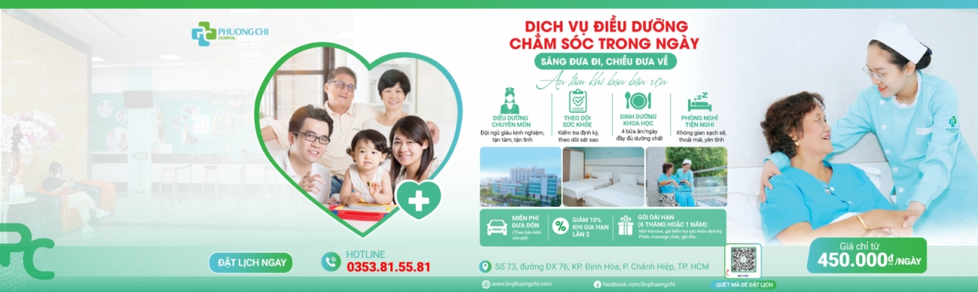 Dịch vụ Điều Dưỡng Chăm Sóc Trong Ngày tại BV Phương Chi
