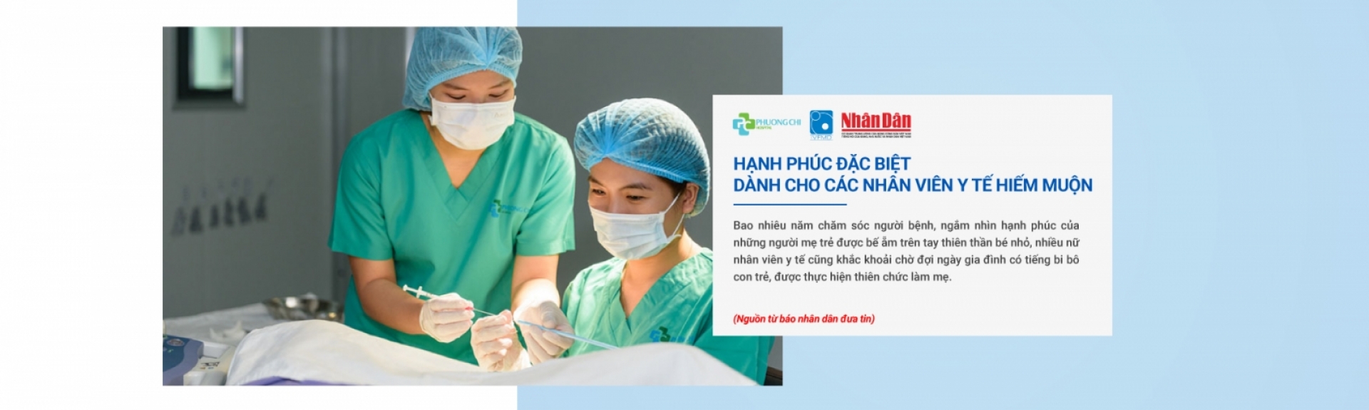 Hạnh phúc đặc biệt dành cho các nhân viên y tế hiếm muộn