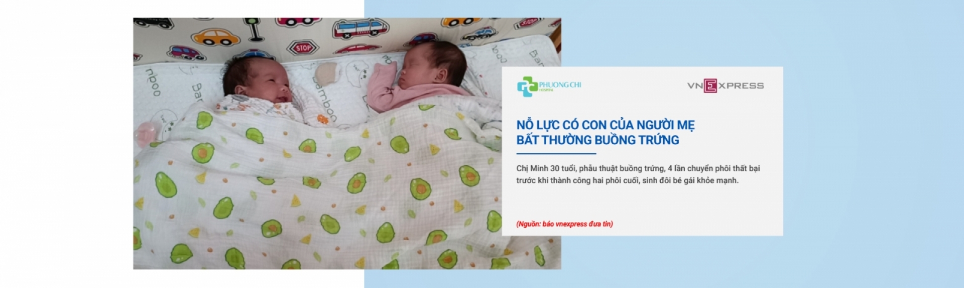 NỖ LỰC CÓ CON CỦA NGƯỜI MẸ BẤT THƯỜNG BUỒNG TRỨNG – IVF MD BỆNH VIỆN PHƯƠNG CHI