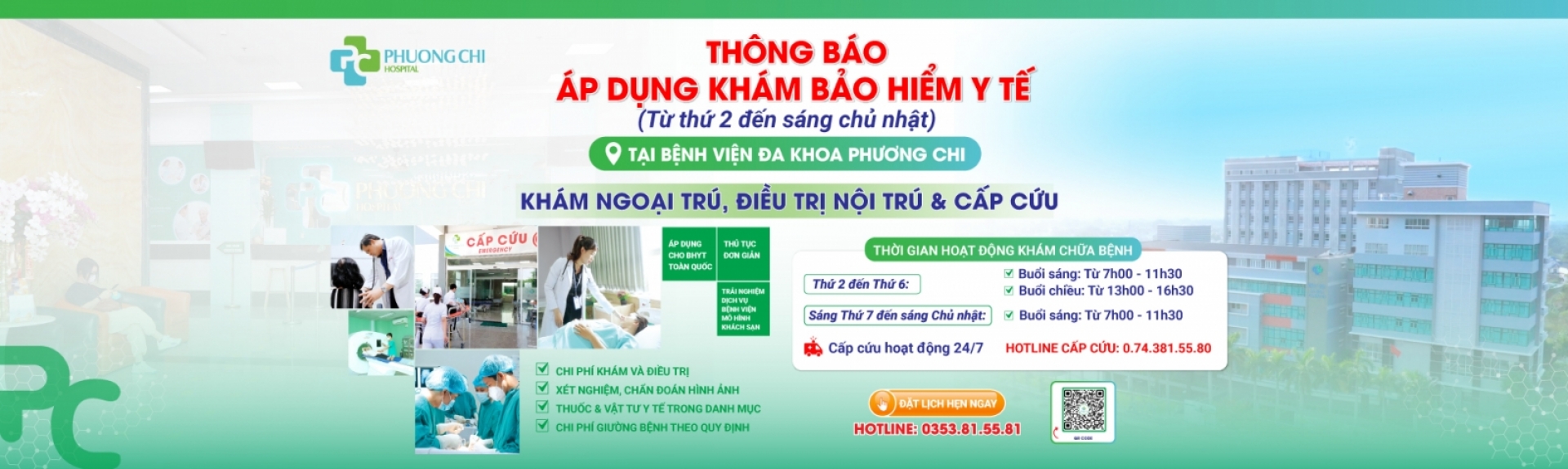 Khám bảo hiểm y tế sáng chủ nhật| Bệnh viện Đa khoa Phương Chi