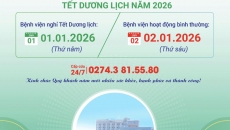 Thông Báo lịch nghỉ Tết Dương Lịch 2026 | Bệnh Viện Đa khoa Phương Chi