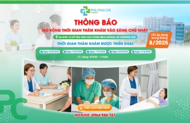 Thông Báo Mở Rộng Thời Gian Thăm Khám Vào Sáng Chủ Nhật Tại Đơn Vị Hỗ Trợ Sinh Sản IVFMD 