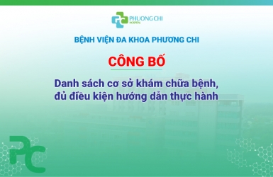 Công bố danh sách cơ sở khám chữa bệnh, đủ  điều kiện hướng dẫn thực hành