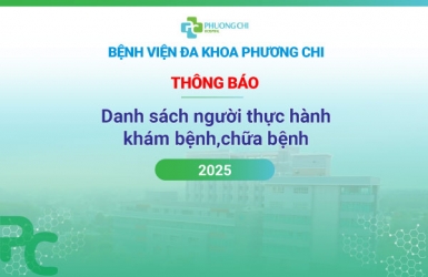 Danh sách người thực hành khám bệnh, chữa bệnh  2025