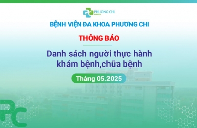 Danh sách người thực hành khám bệnh,chữa bệnh tháng 05.2025